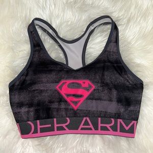 Under Armour Heat Gear Superman Compression Sports Bra
